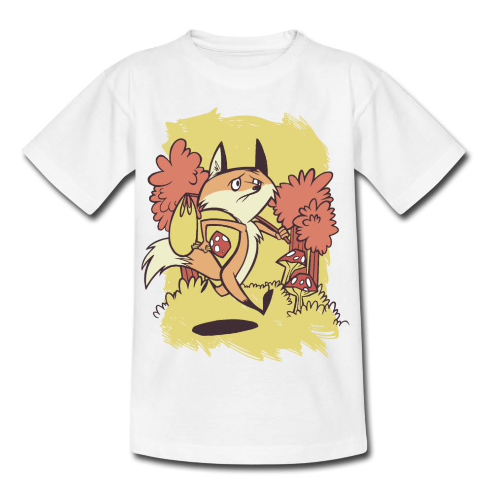 Kinder T-Shirt "Trauriger Fuchs" - Weiß