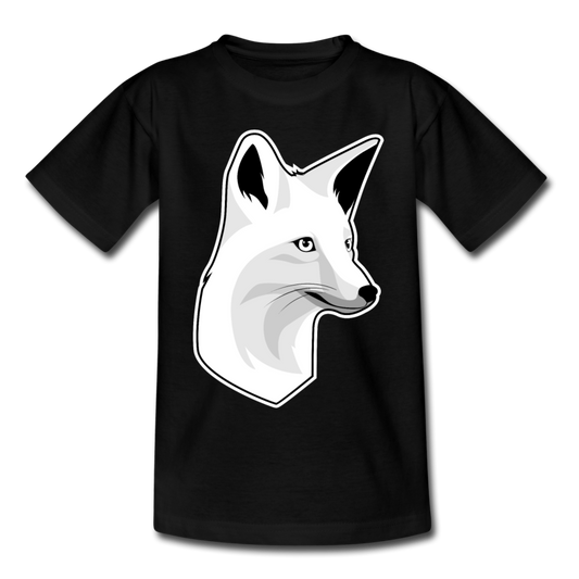 Kinder T-Shirt "Schöner Fuchs" - Schwarz