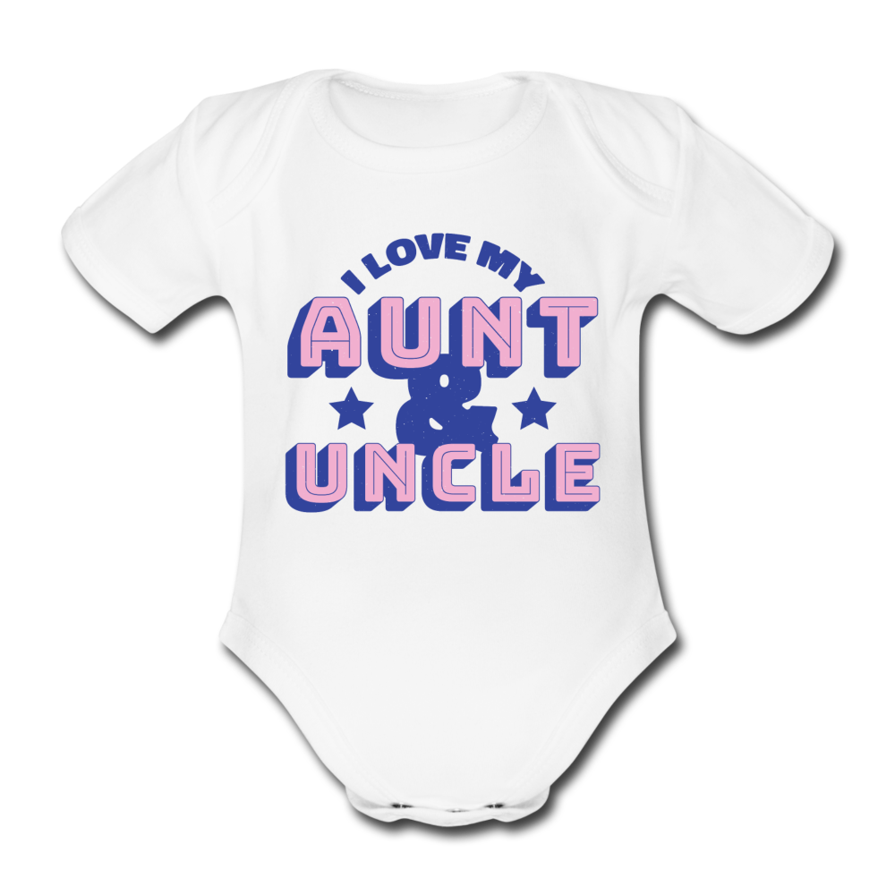 Baby Body "I love my aunt & uncle" - Weiß