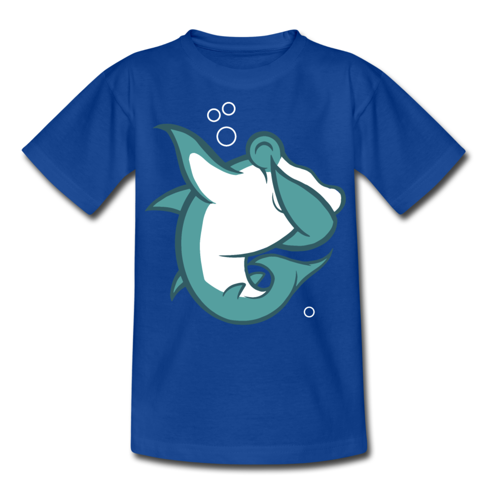 Kinder T-Shirt "Cooler Hammerhai" - Royalblau