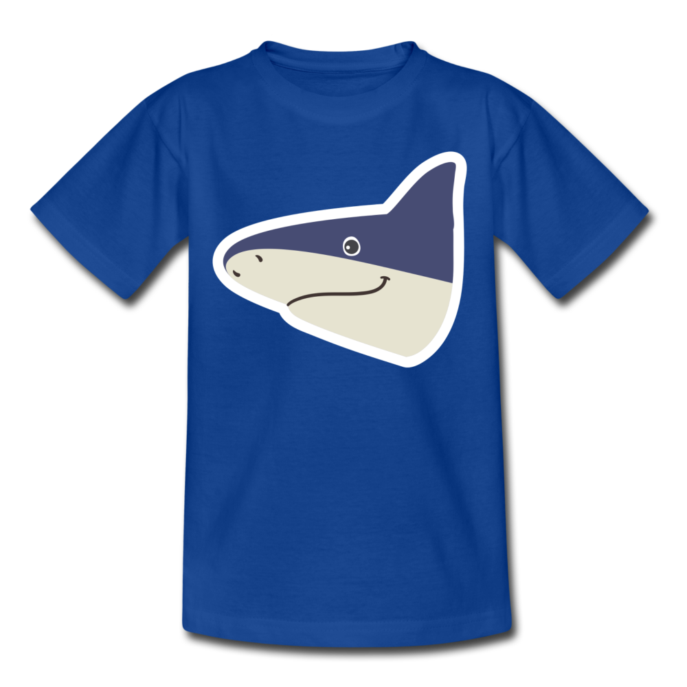 Kinder T-Shirt "Netter Hai" - Royalblau