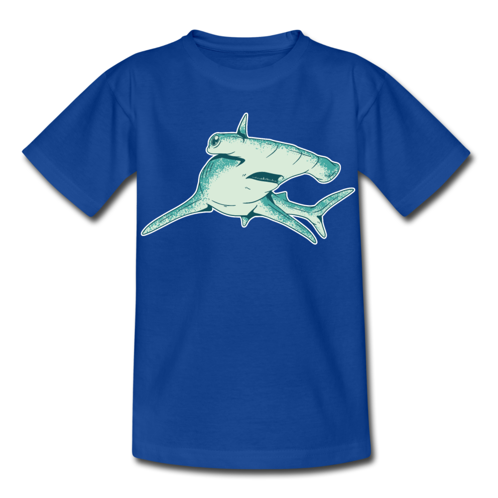 Kinder T-Shirt "Hammerhai" - Royalblau