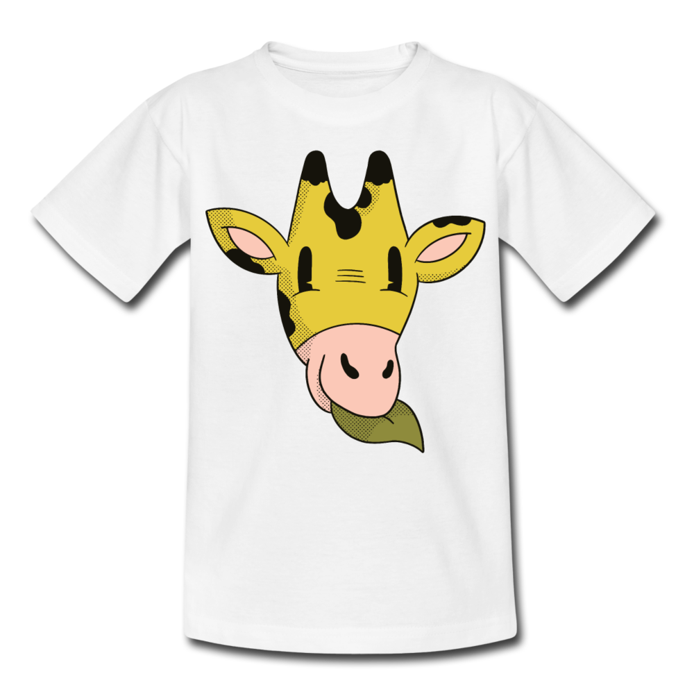 Kinder T-Shirt "Süße Giraffe" - Weiß