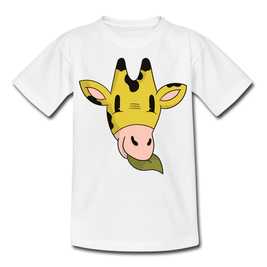 Kinder T-Shirt "Süße Giraffe" - Weiß