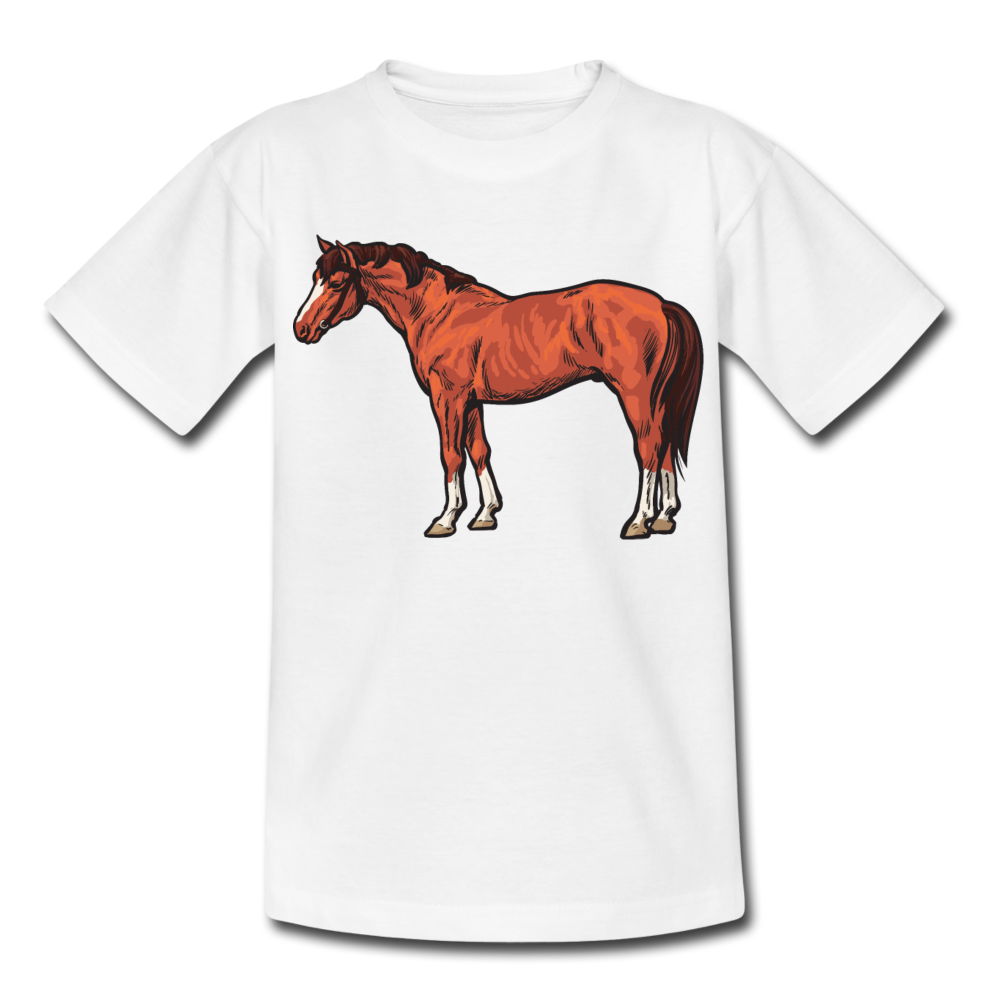 Kinder T-Shirt "Schönes Pferd" - Weiß