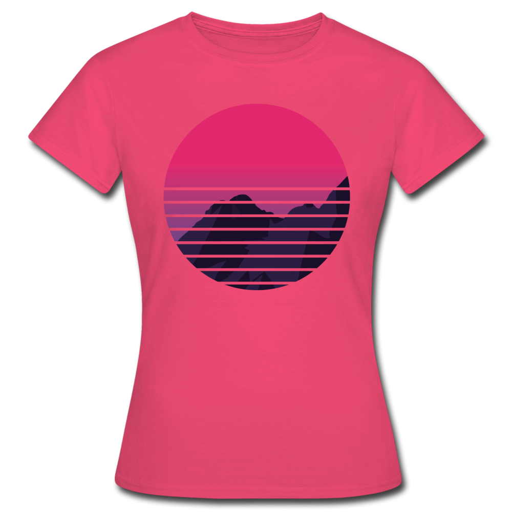 Frauen T-Shirt "Berge im Retro-Stil" - Azalea