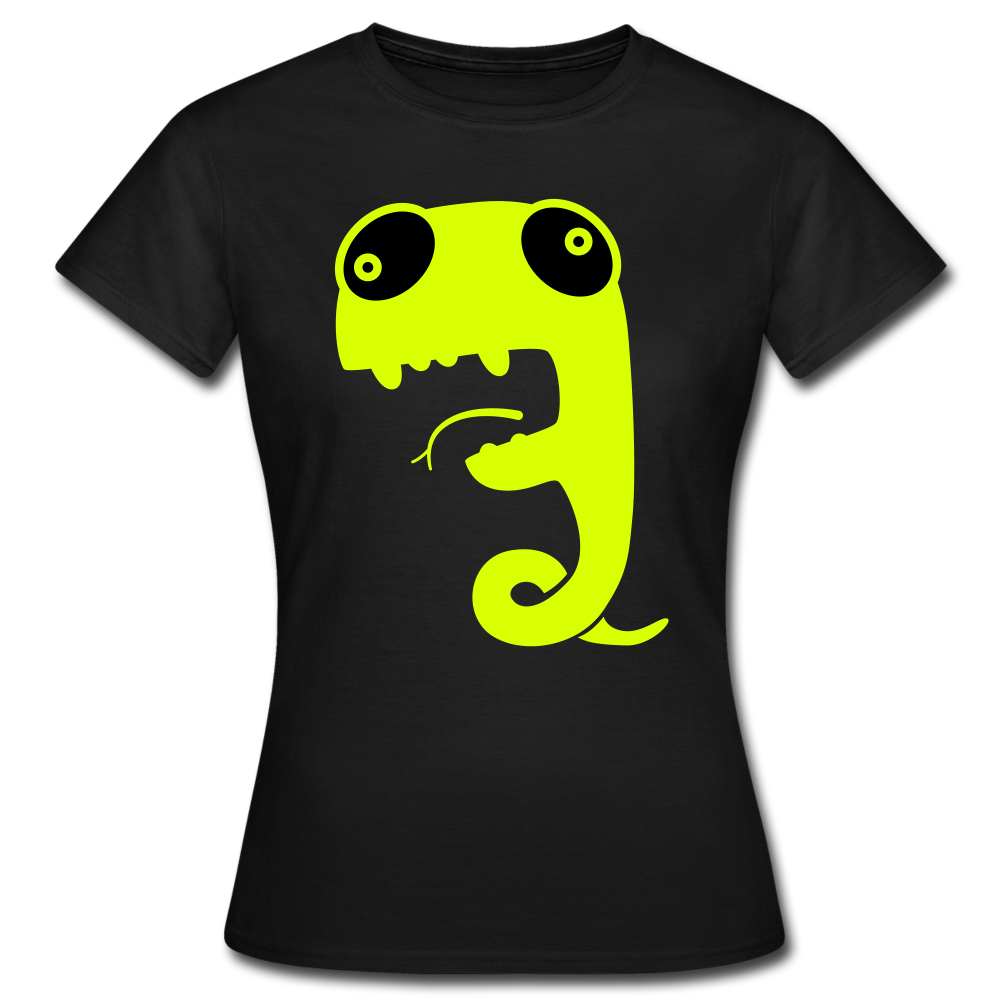 Frauen T-Shirt "Verrückte Schlange" - Schwarz