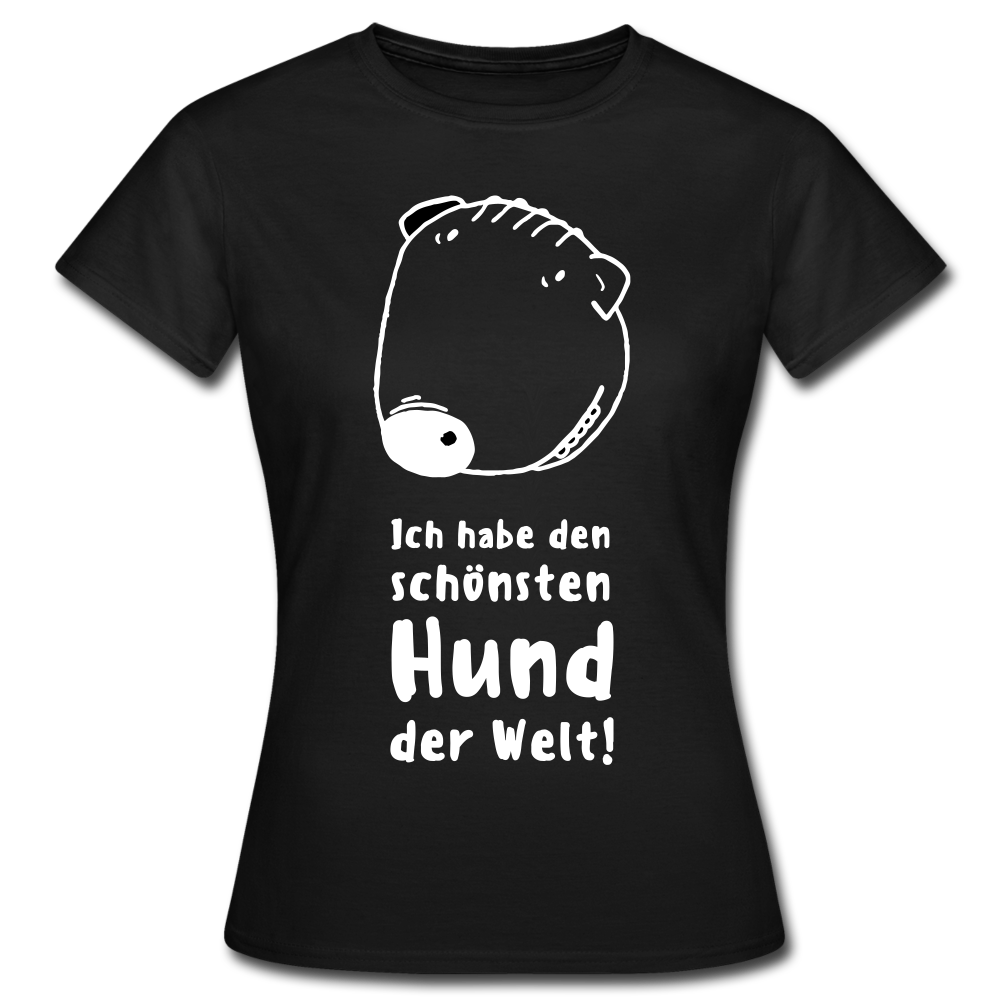 Frauen T-Shirt "Ich habe den schönsten Hund der Welt!" - Schwarz