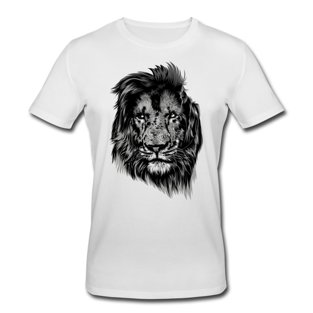 Männer Bio T-Shirt "Toller Löwe" - Weiß