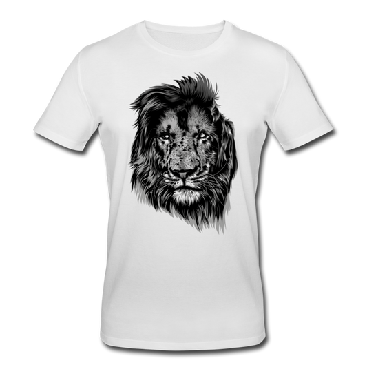 Männer Bio T-Shirt "Toller Löwe" - Weiß