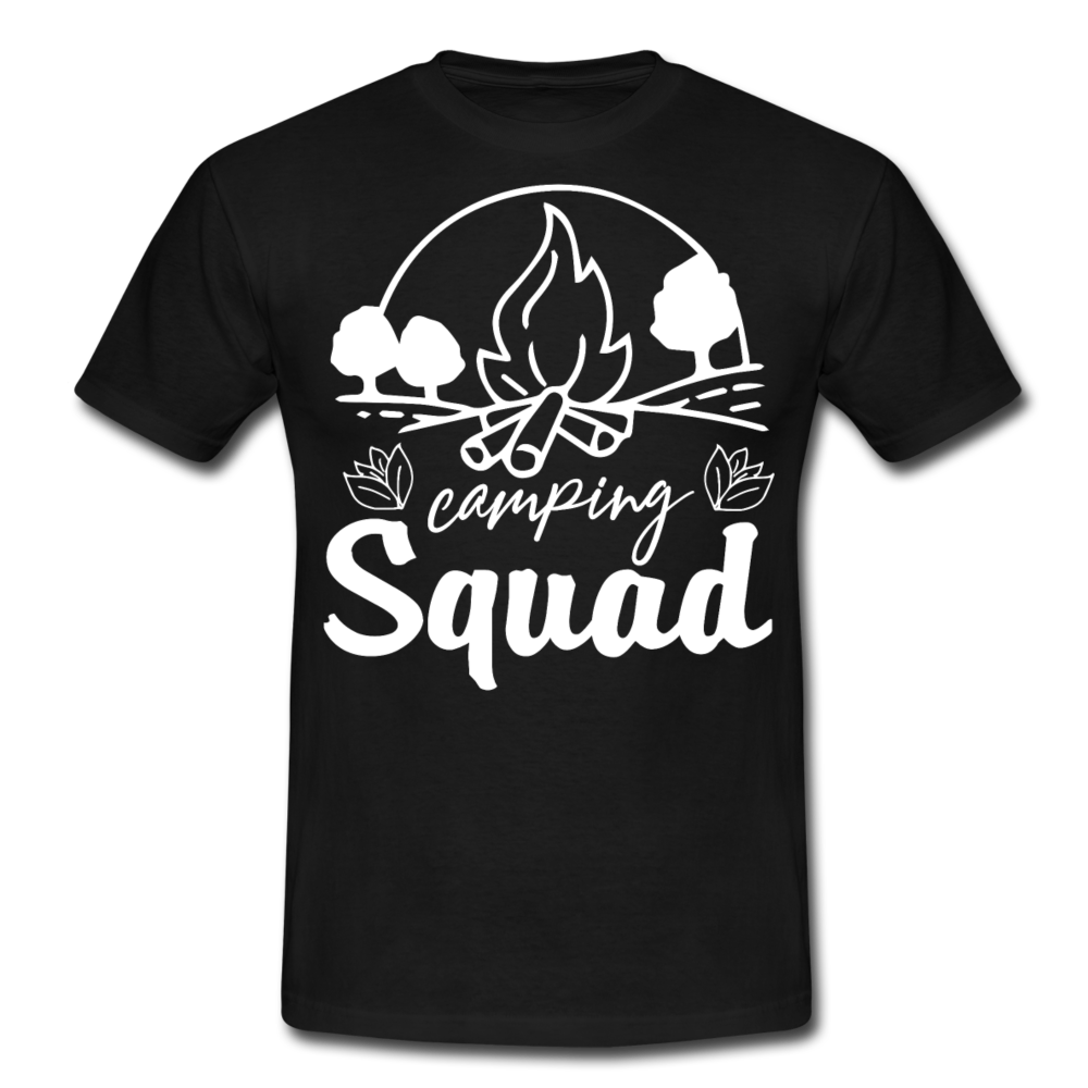 Männer T-Shirt "Camping Squad" - Schwarz