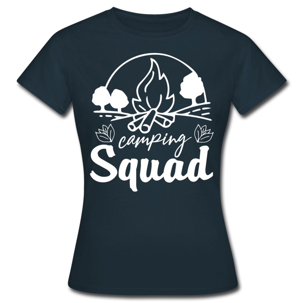 Frauen T-Shirt "Camping Squad" - Navy