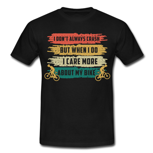 Männer T-Shirt "i don't always crash but..." - Schwarz
