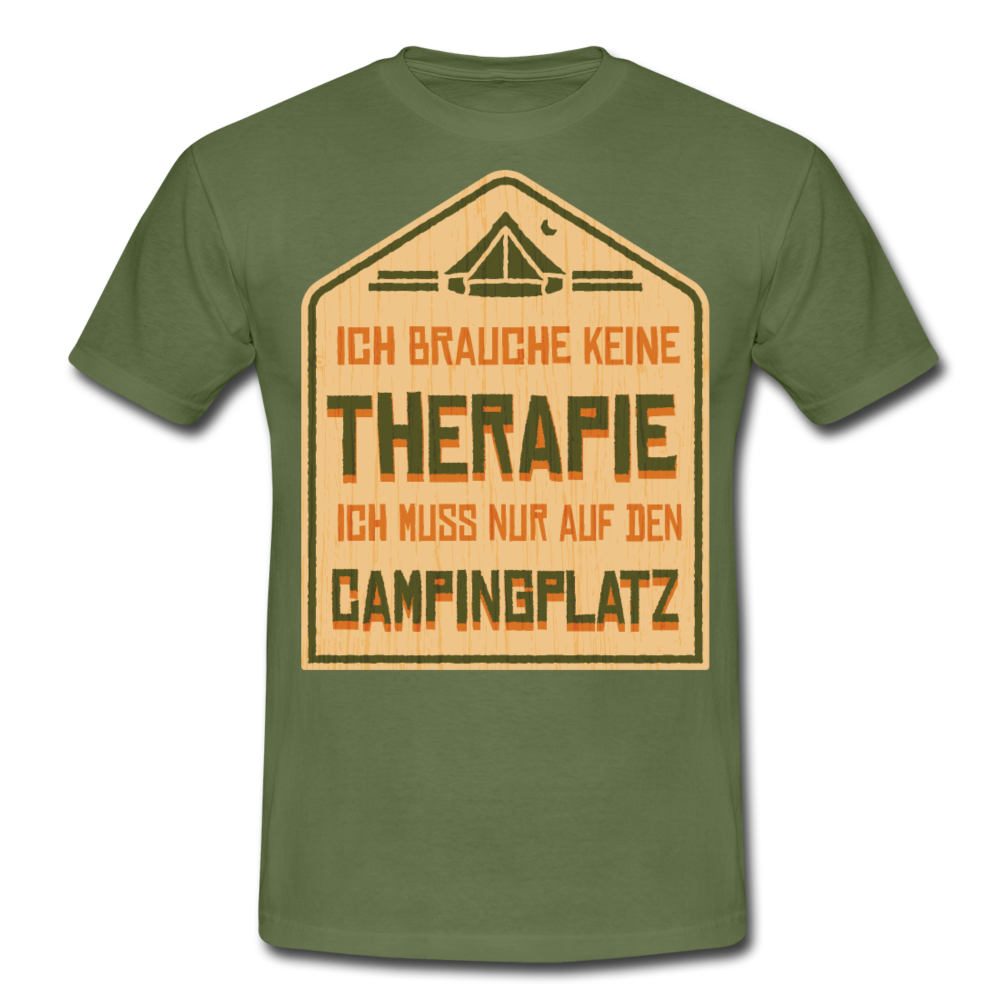 Männer T-Shirt "Ich muss nur auf den Campingplatz" - Militärgrün