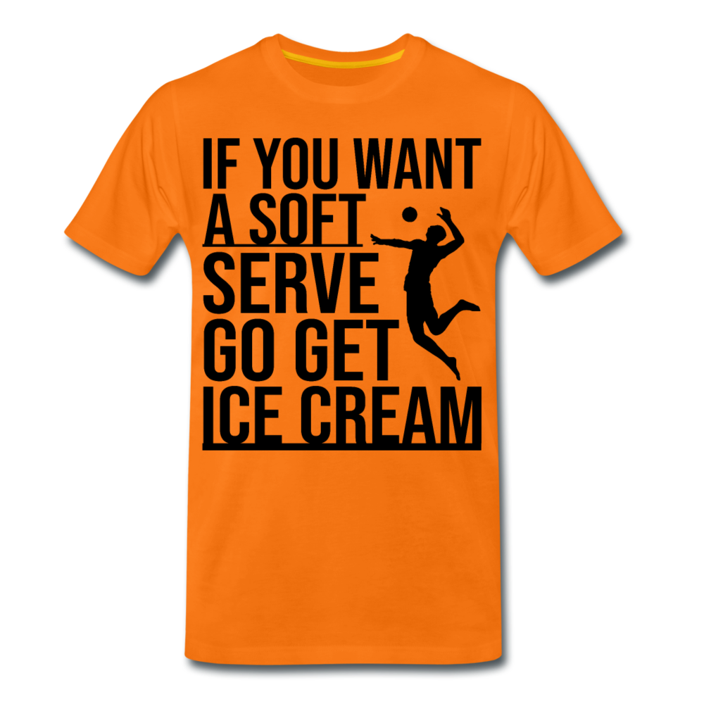 Männer T-Shirt "Go get ice cream" - Orange