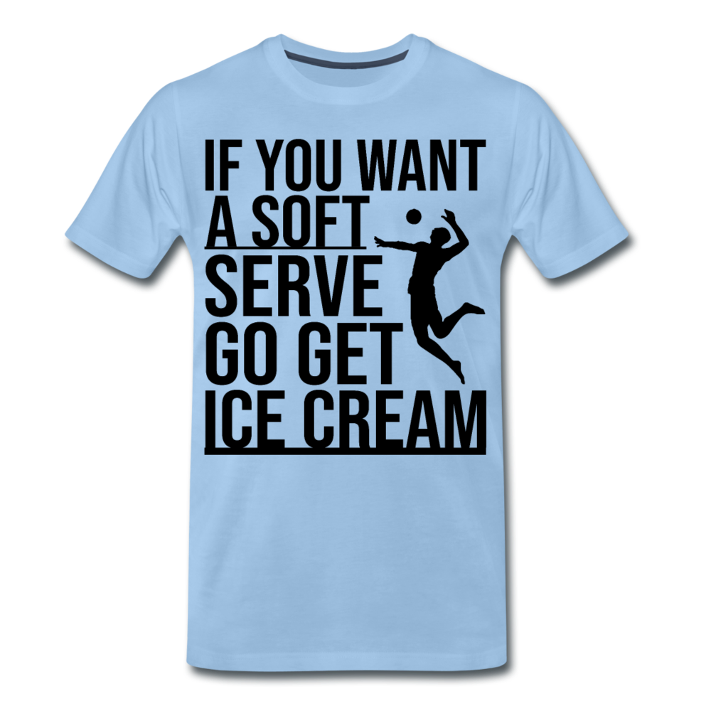 Männer T-Shirt "Go get ice cream" - Sky