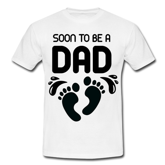 Männer T-Shirt "Soon to be a dad" - Weiß