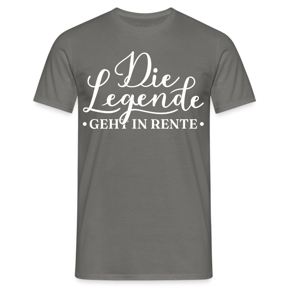 Männer T-Shirt "Die Legende geht in Rente" - Graphit