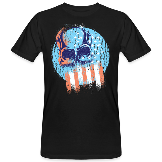 Männer Bio-T-Shirt "USA Design" - Schwarz
