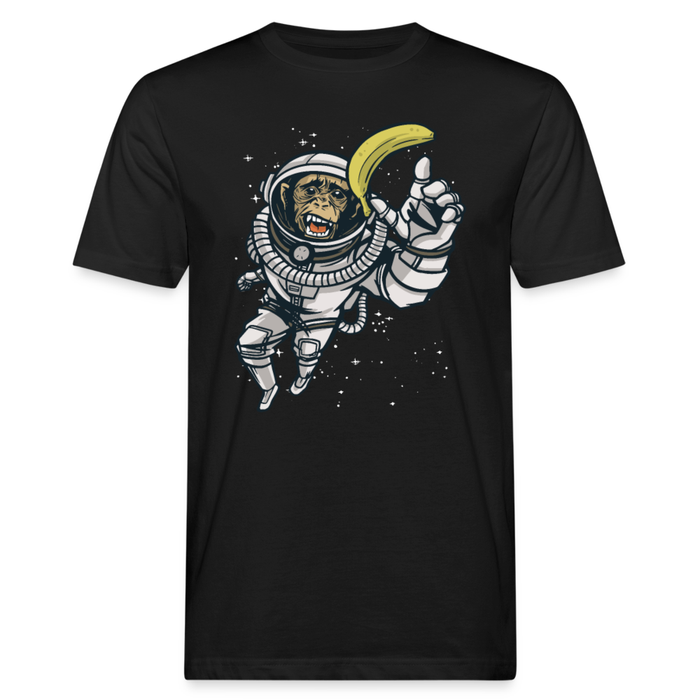 Männer Bio T-Shirt "Astronauten-Affe" - Schwarz