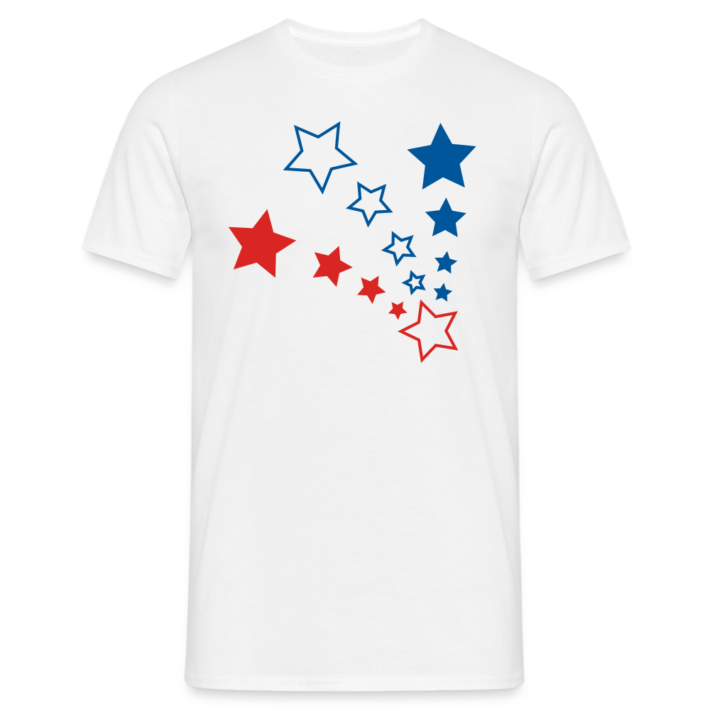 Männer T-Shirt "USA Sterne" - weiß