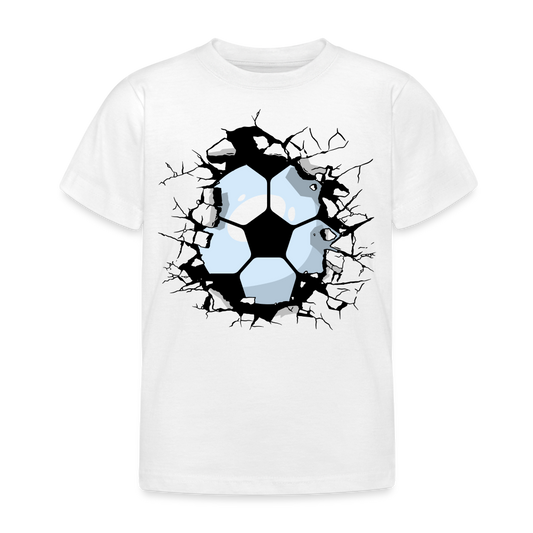 Kinder T-Shirt "Hervorkommender Ball" - weiß