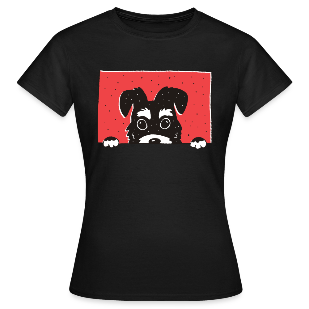 Frauen T-Shirt "Tolles Schnauzer Motiv" - Schwarz