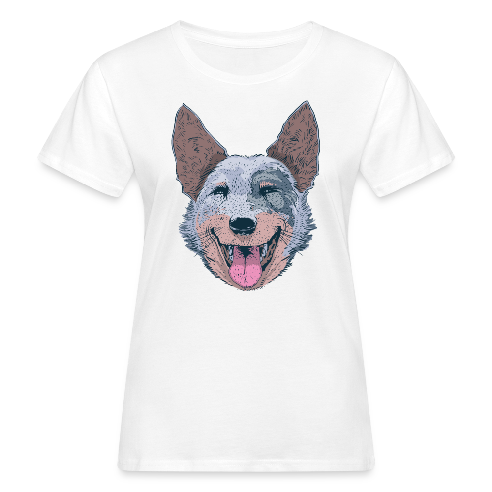 Frauen Bio T-Shirt "Australian Cattle Dog" - weiß