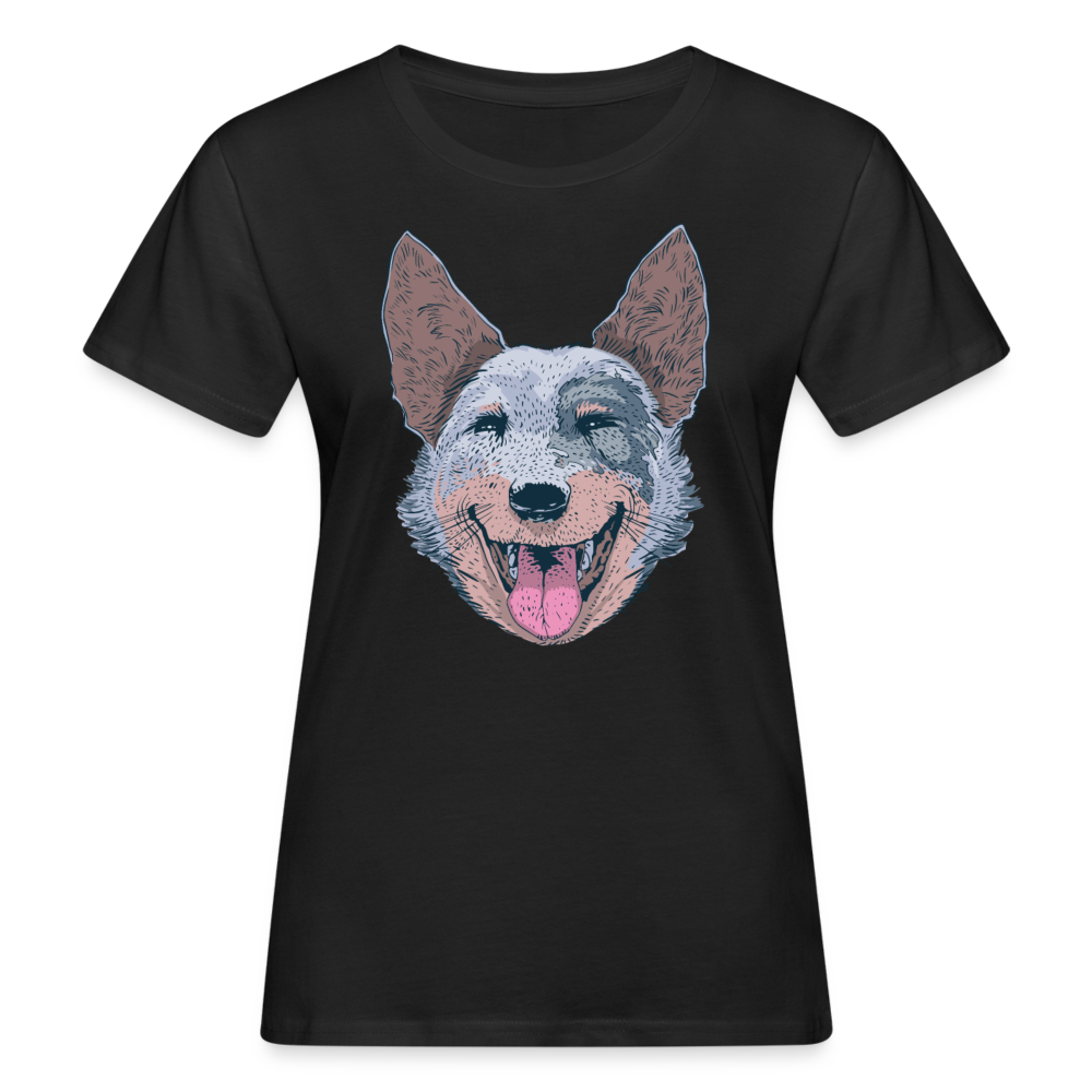 Frauen Bio T-Shirt "Australian Cattle Dog" - Schwarz