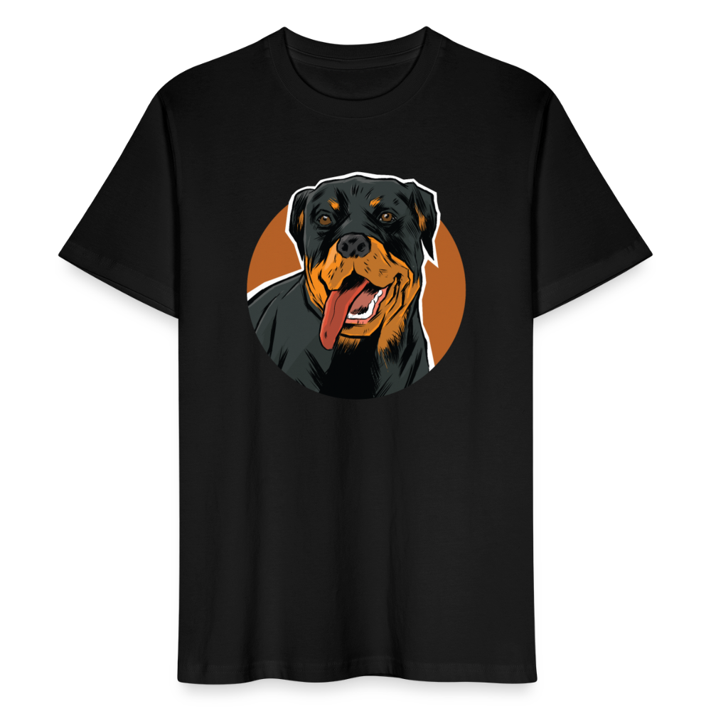 Männer Bio T-Shirt "Rottweiler" - Schwarz