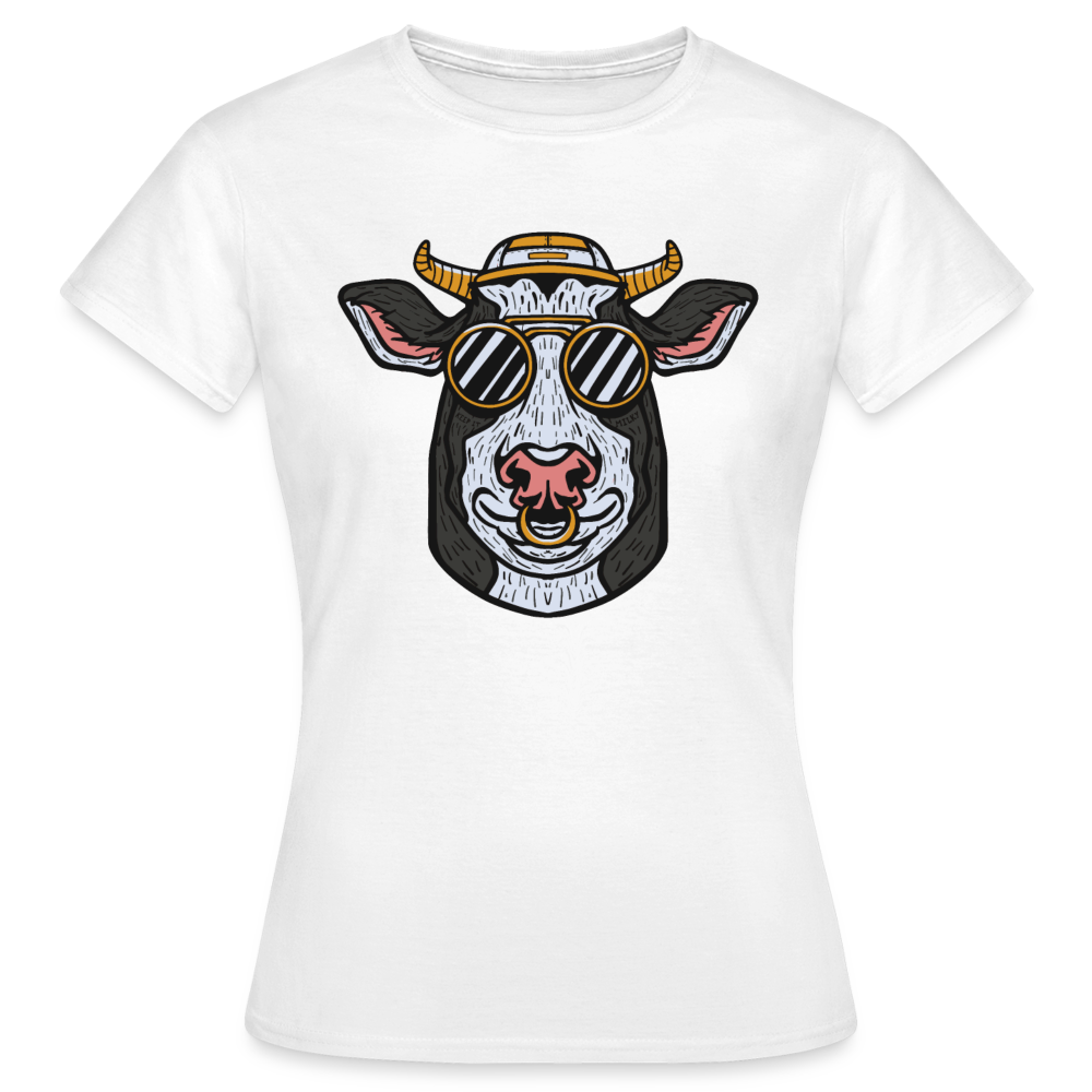 Frauen T-Shirt "Coolste Kuh" - weiß
