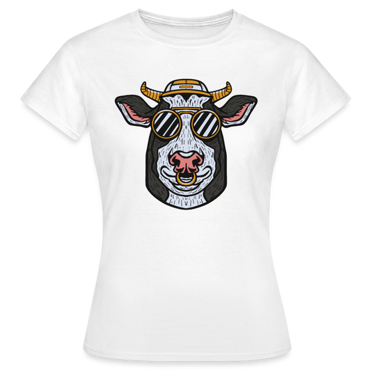 Frauen T-Shirt "Coolste Kuh" - weiß