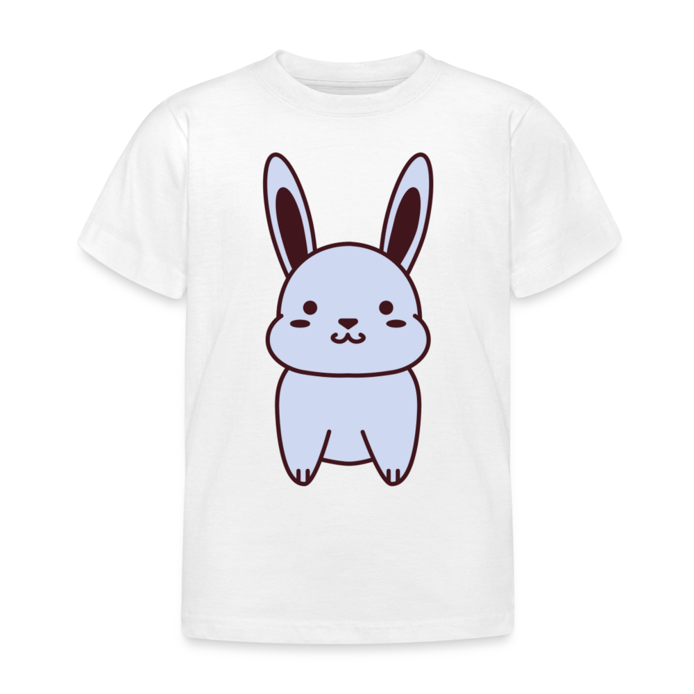 Kinder T-Shirt "Niedlicher Hase" - weiß