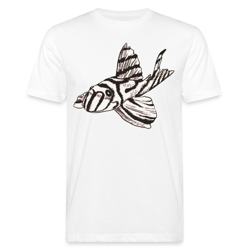 Männer Bio T-Shirt "Zebrawels" - weiß