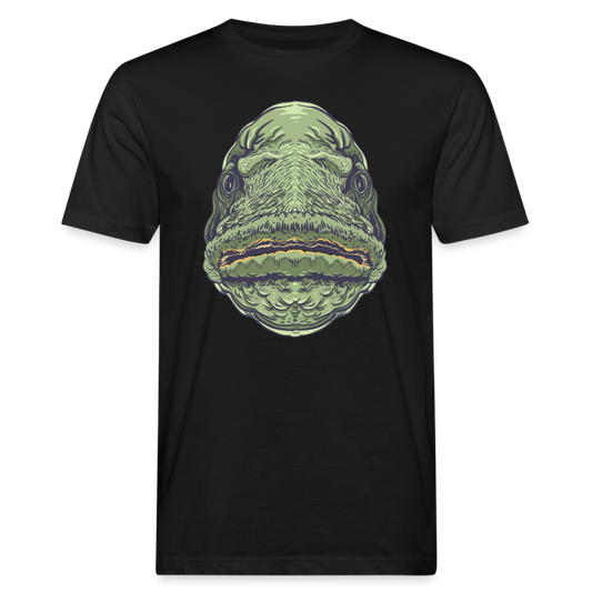 Männer Bio T-Shirt "Fischmaul" - Schwarz