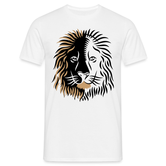 Männer T-Shirt "Besonderer Löwe" - weiß