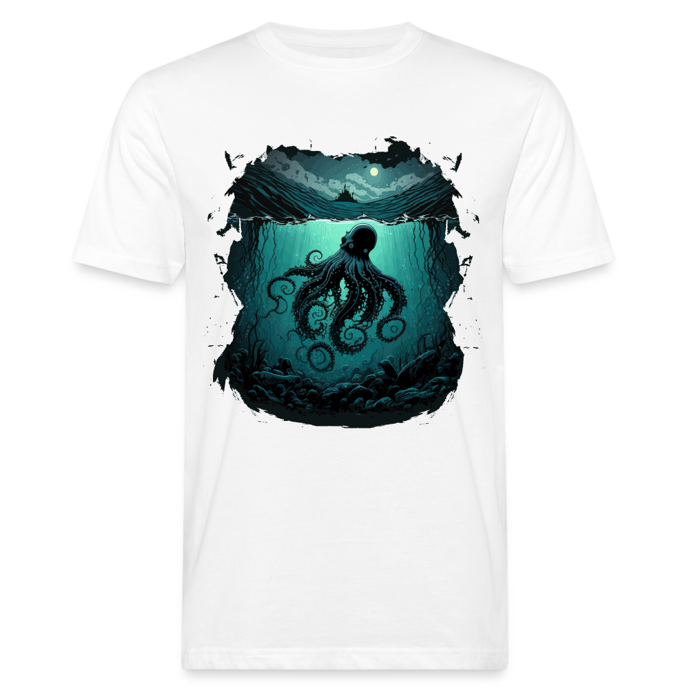 Männer Bio-T-Shirt "Oktopus" - weiß