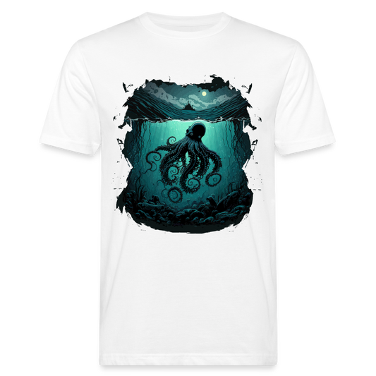 Männer Bio-T-Shirt "Oktopus" - weiß