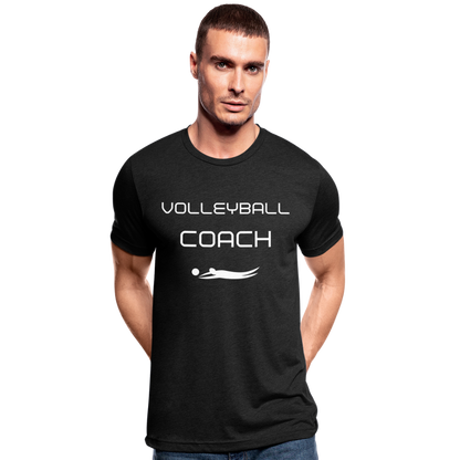T-Shirt "Volleyball Coach" - Schwarz meliert
