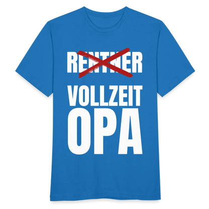 Männer T-Shirt "Rentner - Vollzeit Opa" - Royalblau
