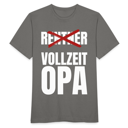 Männer T-Shirt "Rentner - Vollzeit Opa" - Graphit