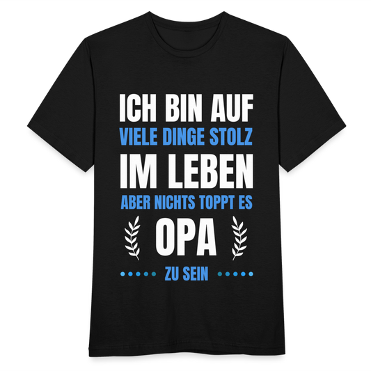 Männer T-Shirt "Opa sein" - Schwarz