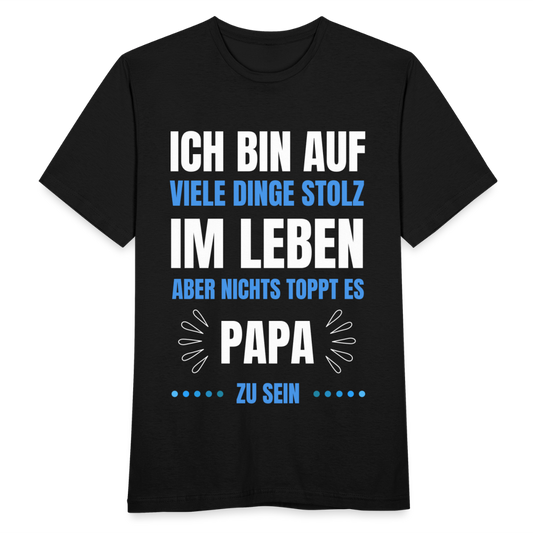Männer T-Shirt "Papa sein" - Schwarz