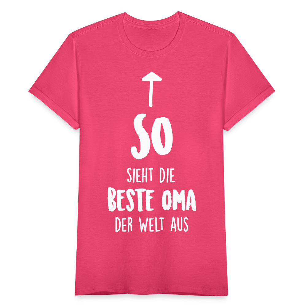 Frauen T-Shirt "So sieht die beste Oma der Welt aus" - Azalea