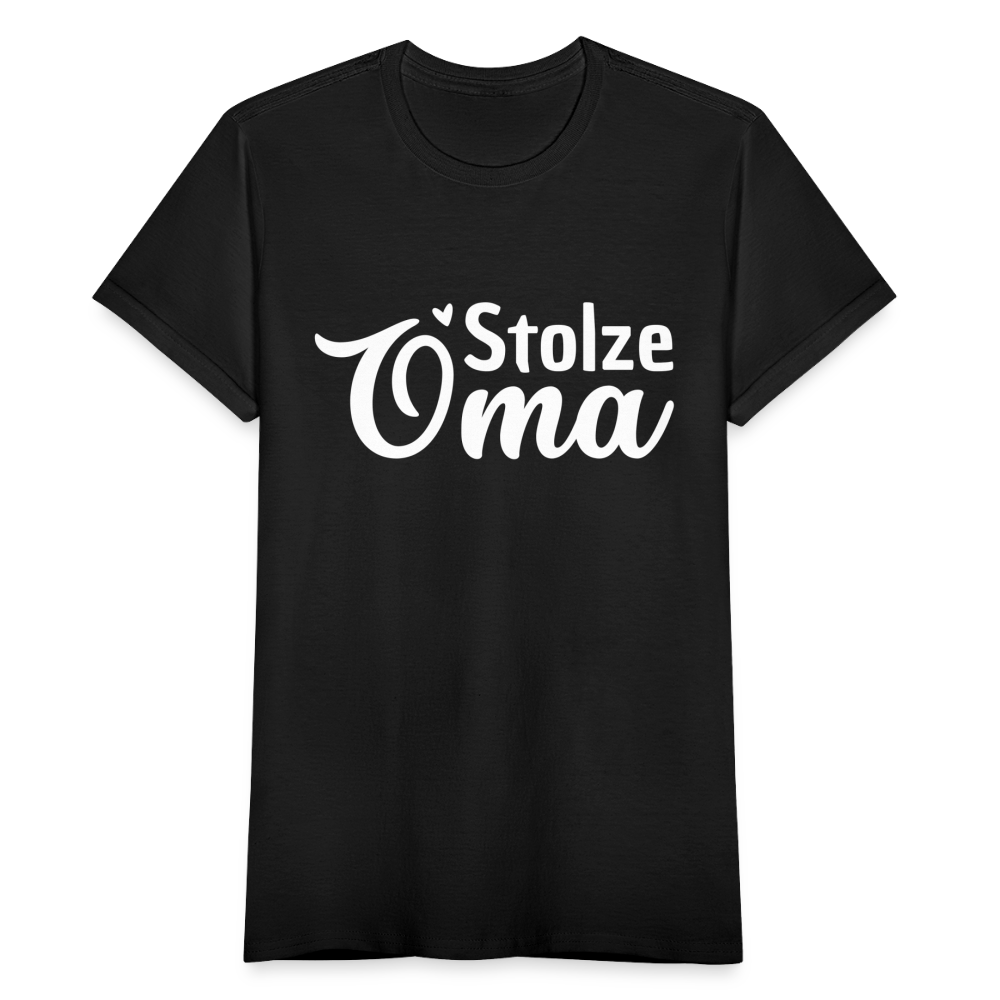 Frauen T-Shirt "Stolze Oma" - Schwarz