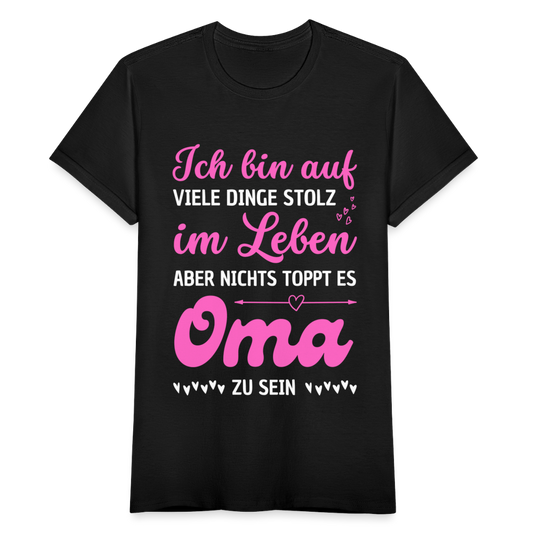 Frauen T-Shirt "Oma sein" - Schwarz